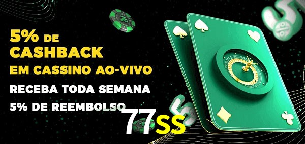 Promoções do cassino ao Vivo 77ss